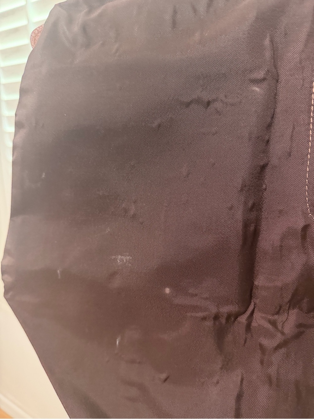 Longchamp Brown Foldable Travel Tote with Brown Leather Trim - Picture 6 of 6